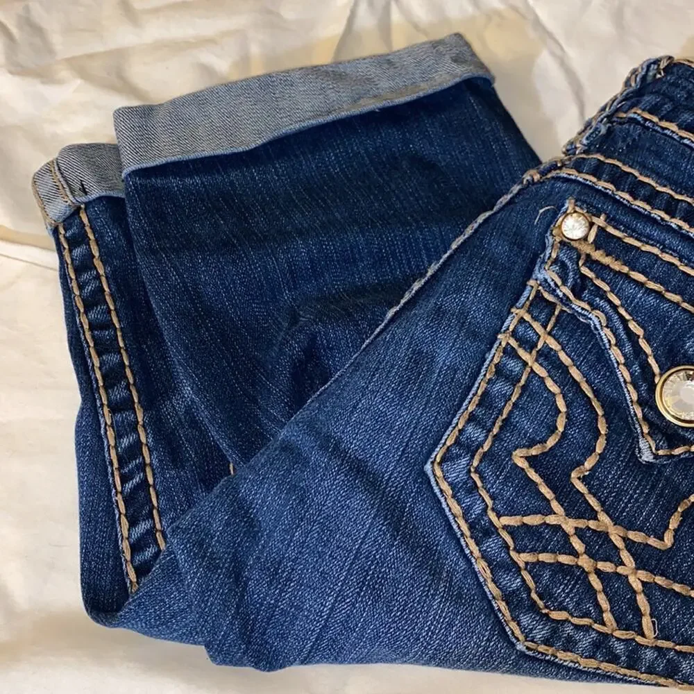 -LA IDol cuffed Bermuda denim shorts